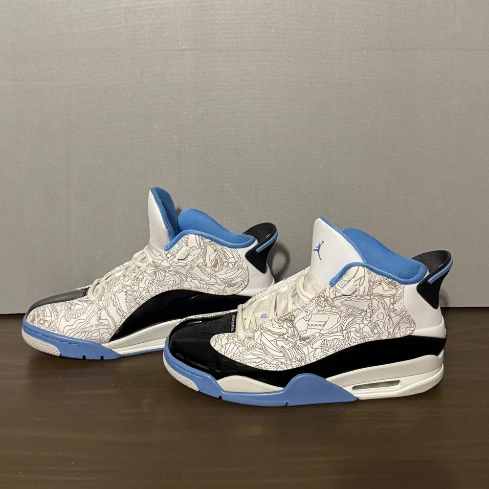 Jordan Mens Basketball Shoes Dub Zero University Laser Etched 311046-114 Size 10